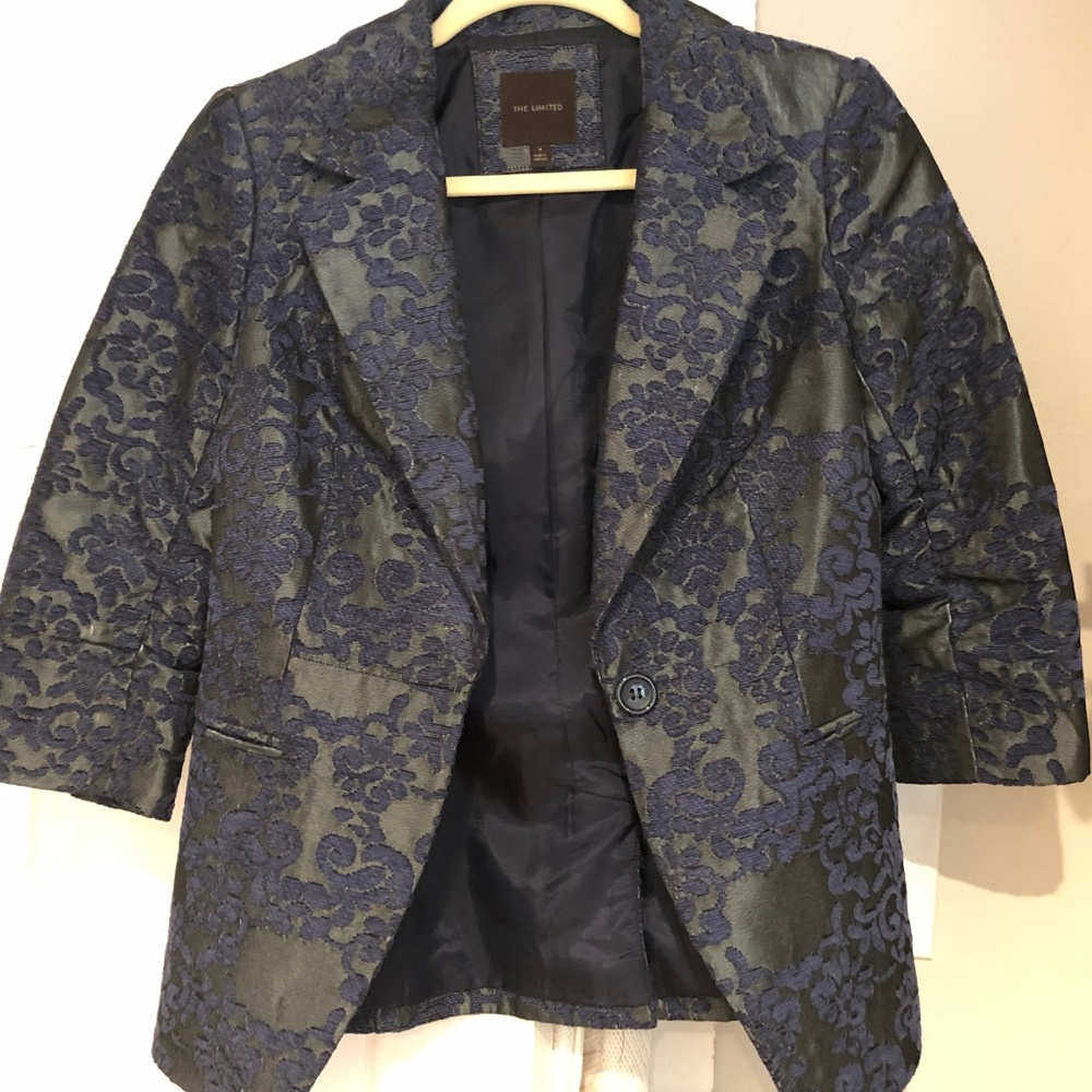 Ladies Brocade Dressy Blazer Jacket